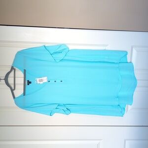 TORRID Blue Georgette Top SIZE 4